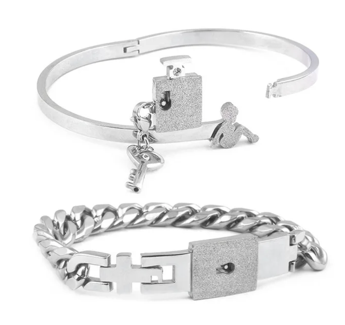 Ensemble Amoureux Cadenas & Clé
